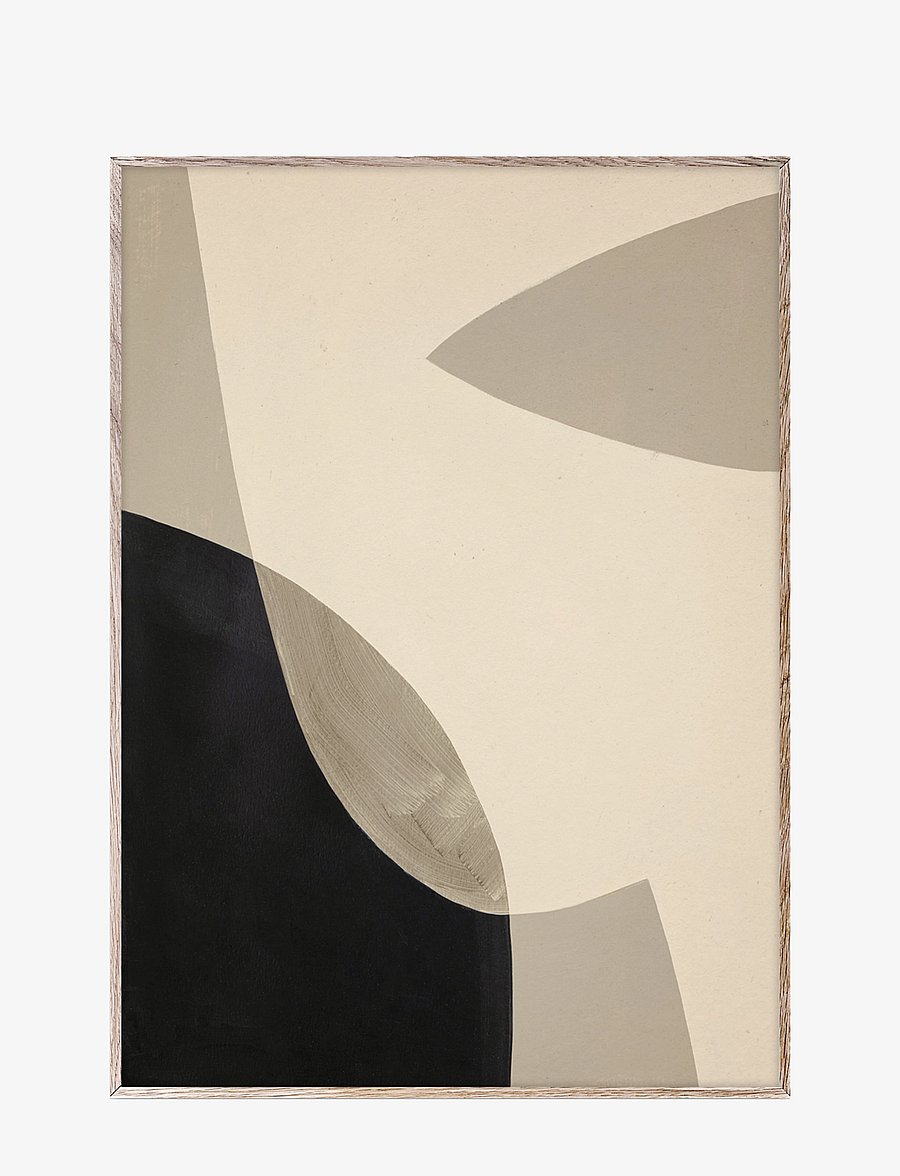 Paper Collective - Simplicity 01 - 50x70 - grey, black, white - 0