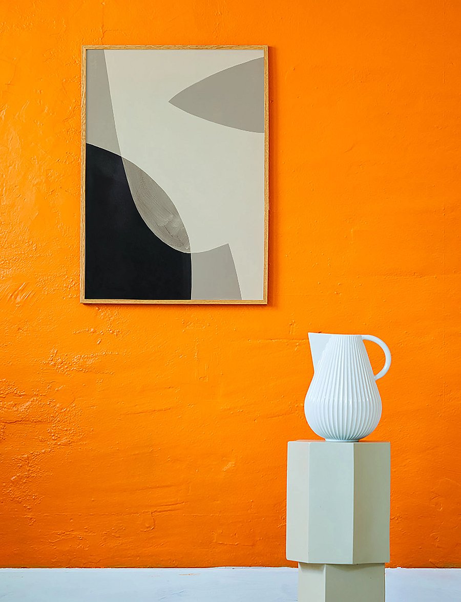 Paper Collective - Simplicity 01 - 50x70 - grey, black, white - 1