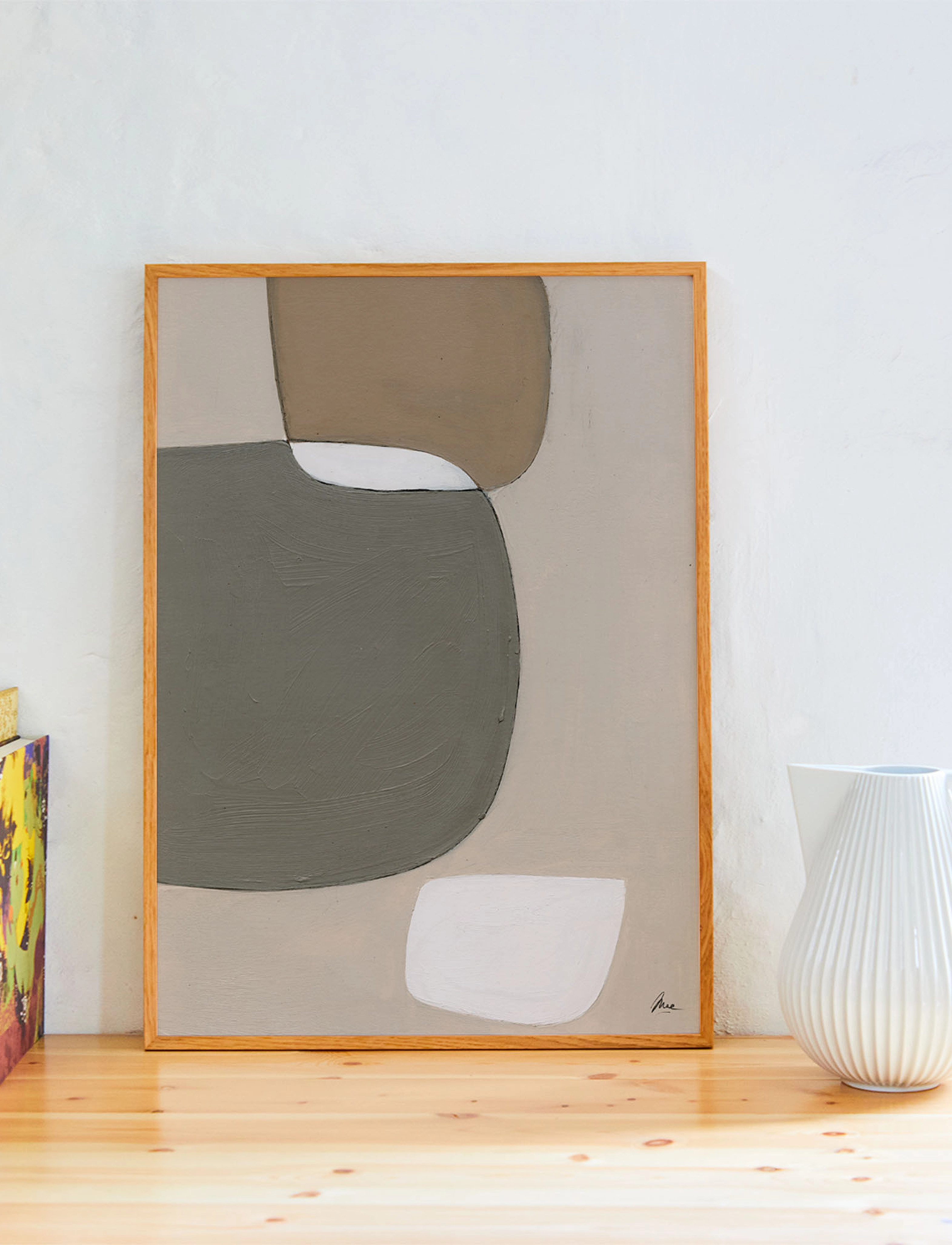 Paper Collective - Sand Stories - 50x70 - sand, white, grey - 1