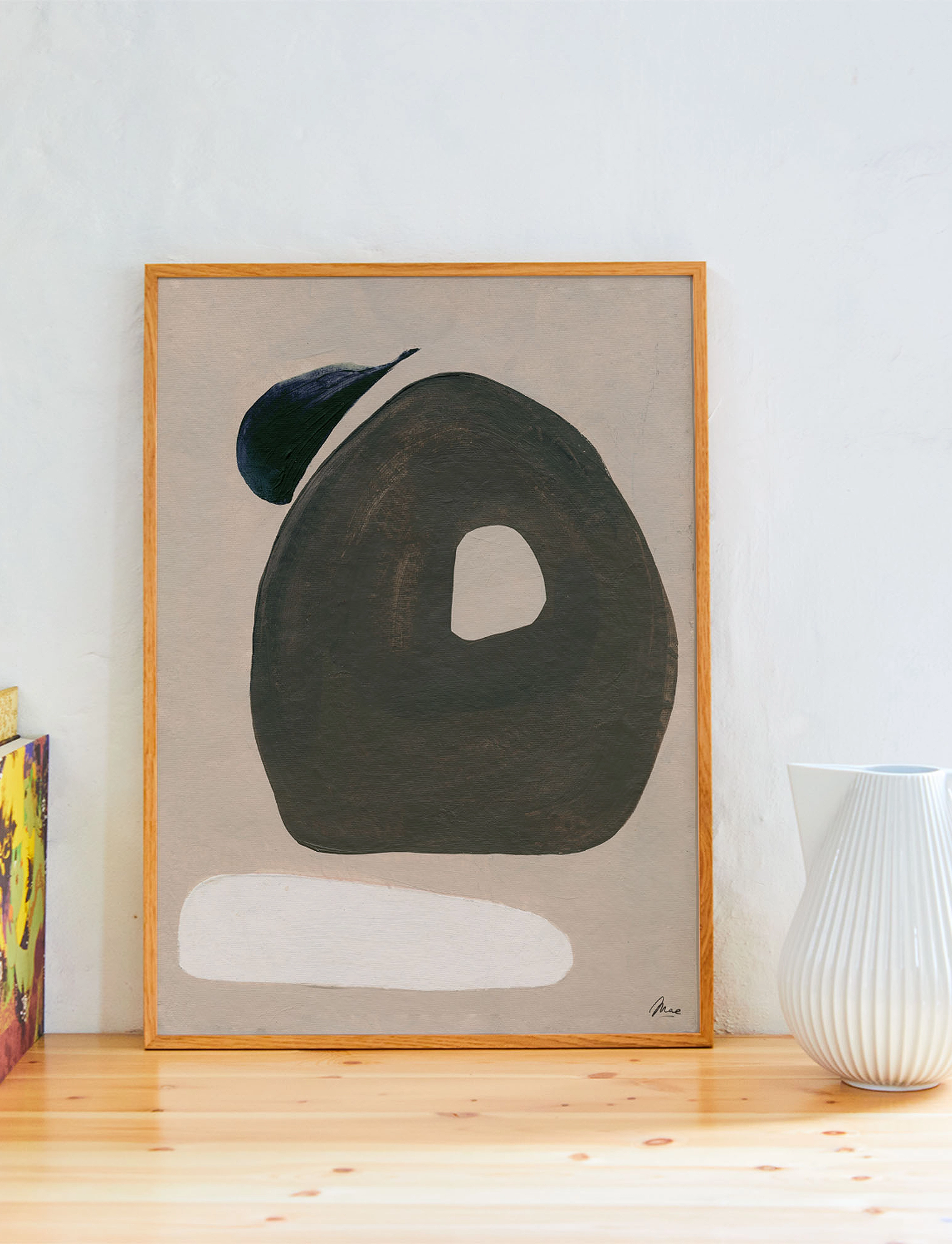 Paper Collective - Softness - 50x70 - black, white, beige, grey - 1