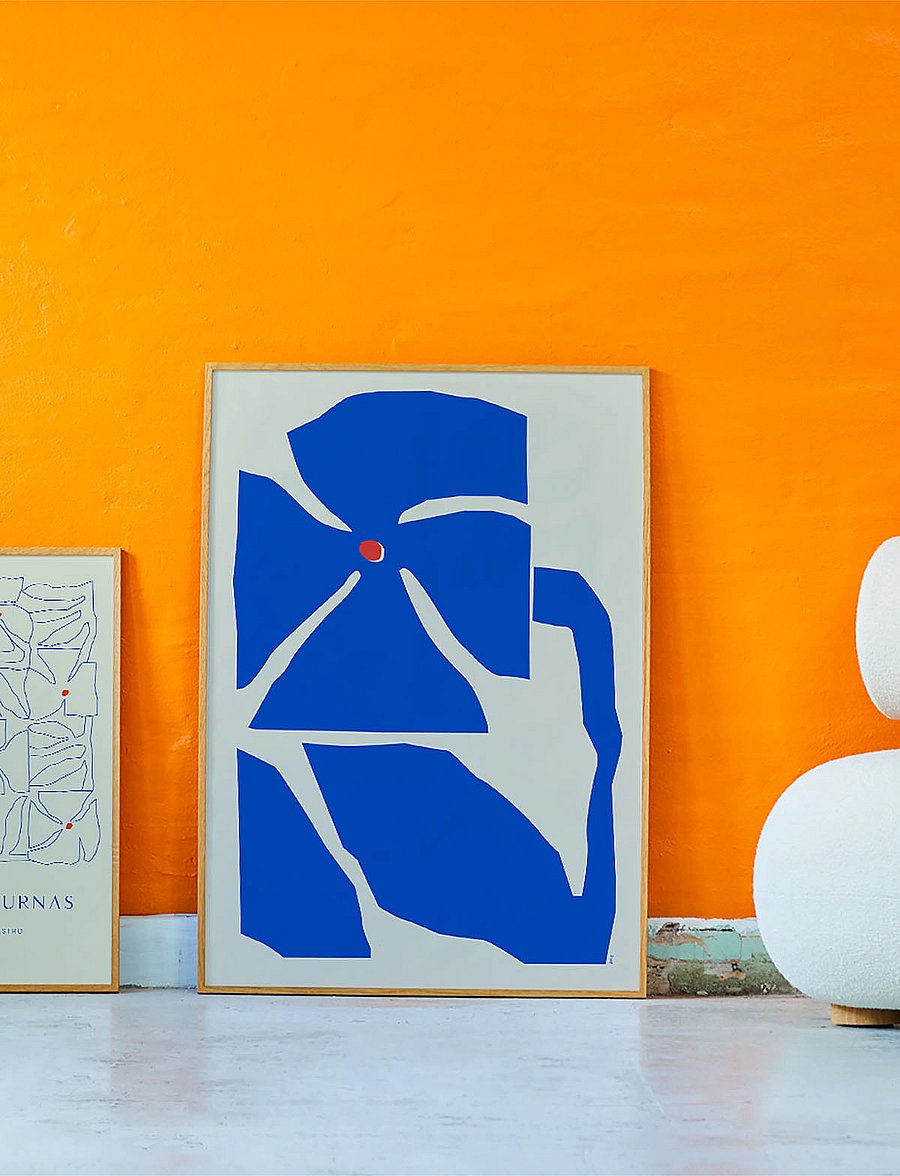 Paper Collective - Flores Nocturnas 02 - 70x100 - blue - 1