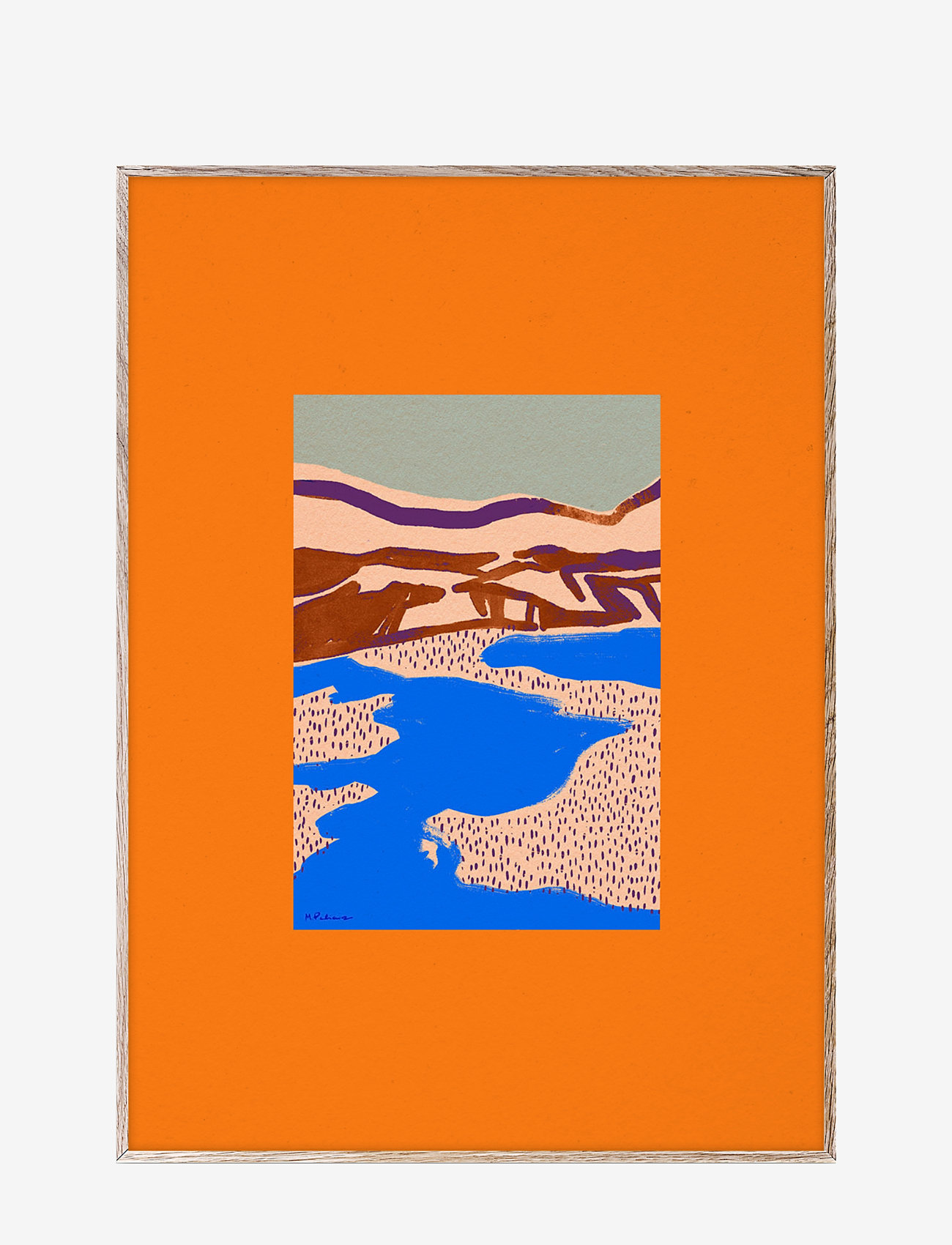 Paper Collective - Orange Landscape - 70x100 - multi-colour - 0