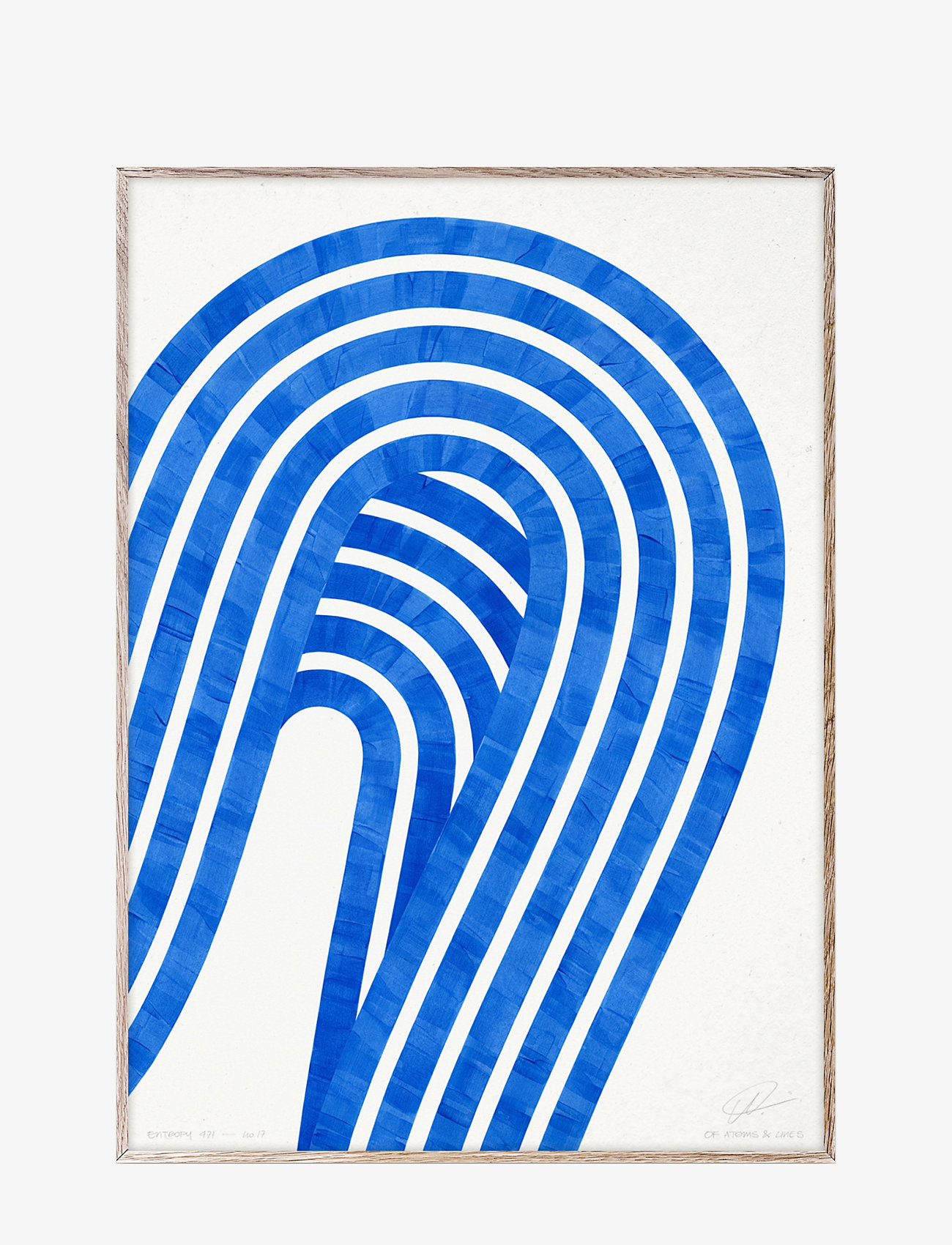 Paper Collective - Entropy Blue 01 - 70x100 - blue, white - 0