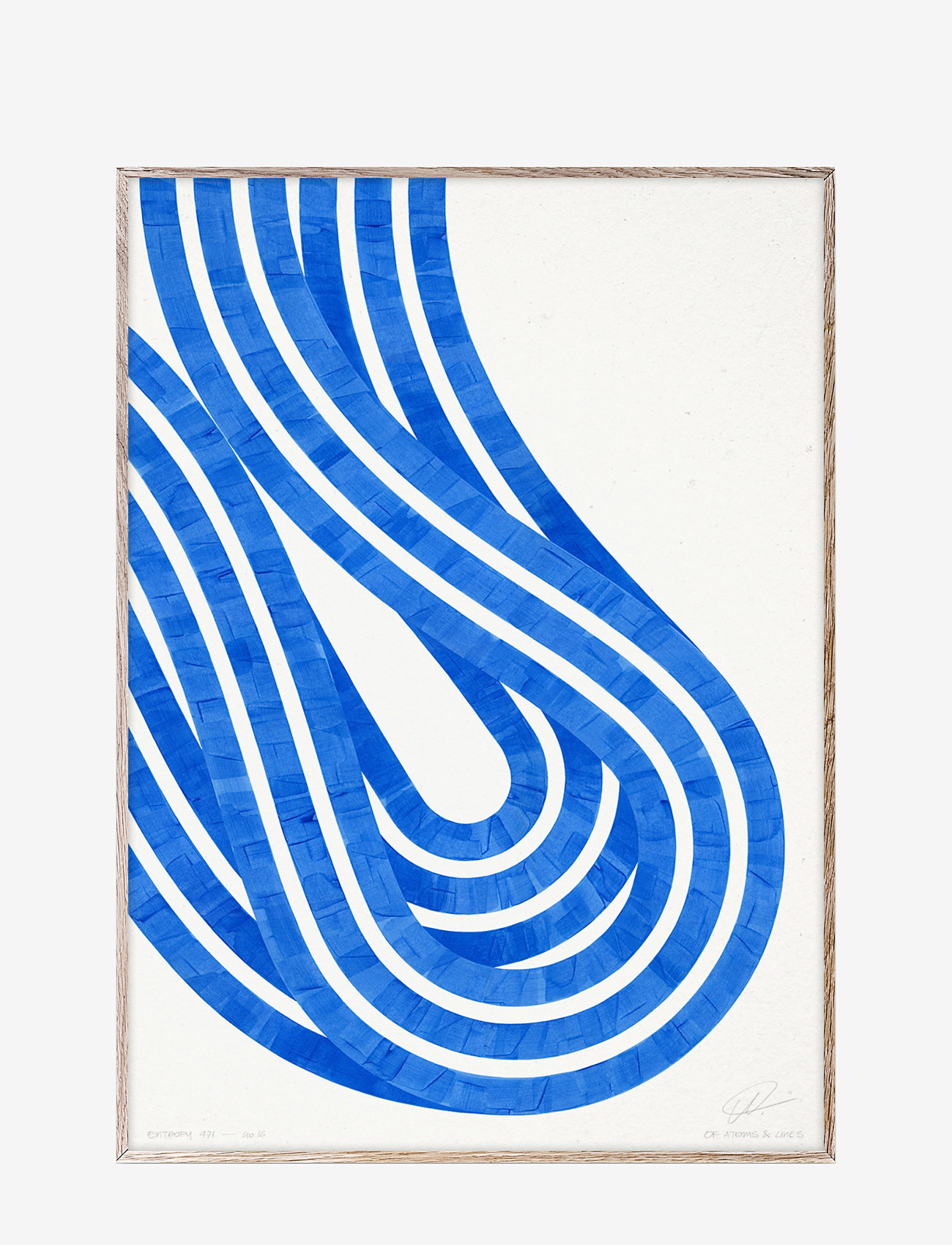 Paper Collective - Entropy Blue 02 - 70x100 - blue, white - 0