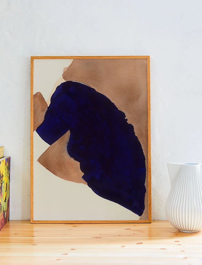 Paper Collective - Blue Knit - 70x100 - white, brown, blue - 1