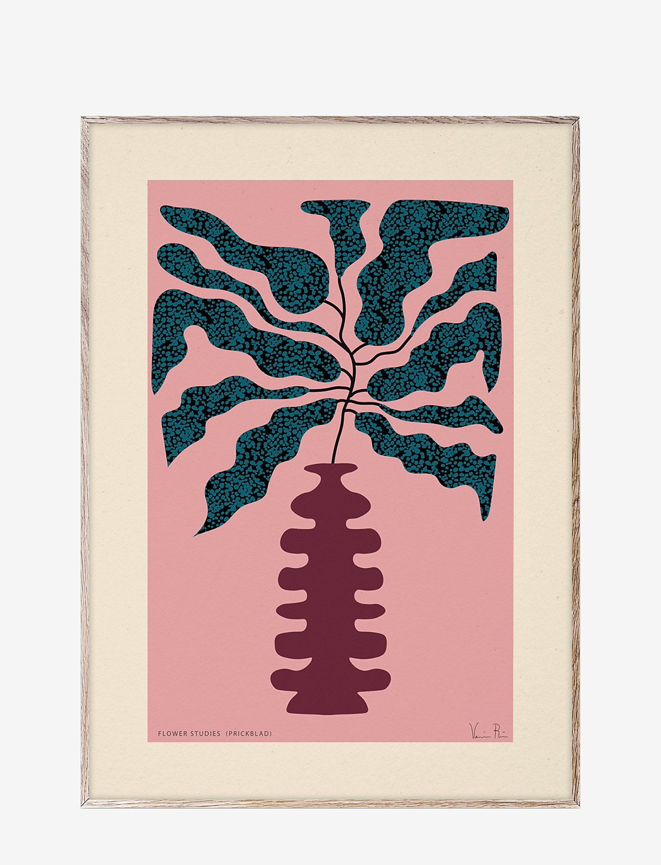 Paper Collective - Flower Studies 01 (Prickblad) - 70x100 - pink, red, green - 0