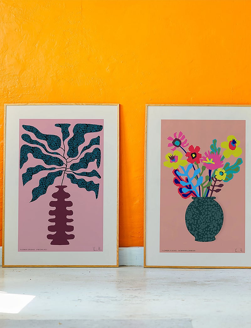 Paper Collective - Flower Studies 01 (Prickblad) - 70x100 - pink, red, green - 1