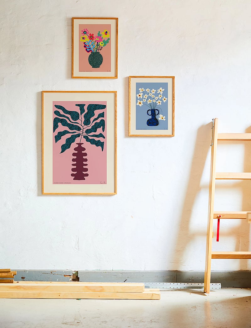 Paper Collective - Flower Studies 01 (Prickblad) - 70x100 - pink, red, green - 2