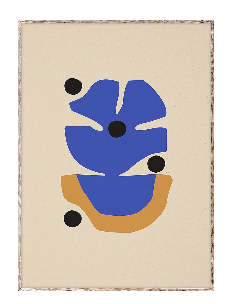 Paper Collective - Flor Azul - 70x100 - blue, beige, orange - 0