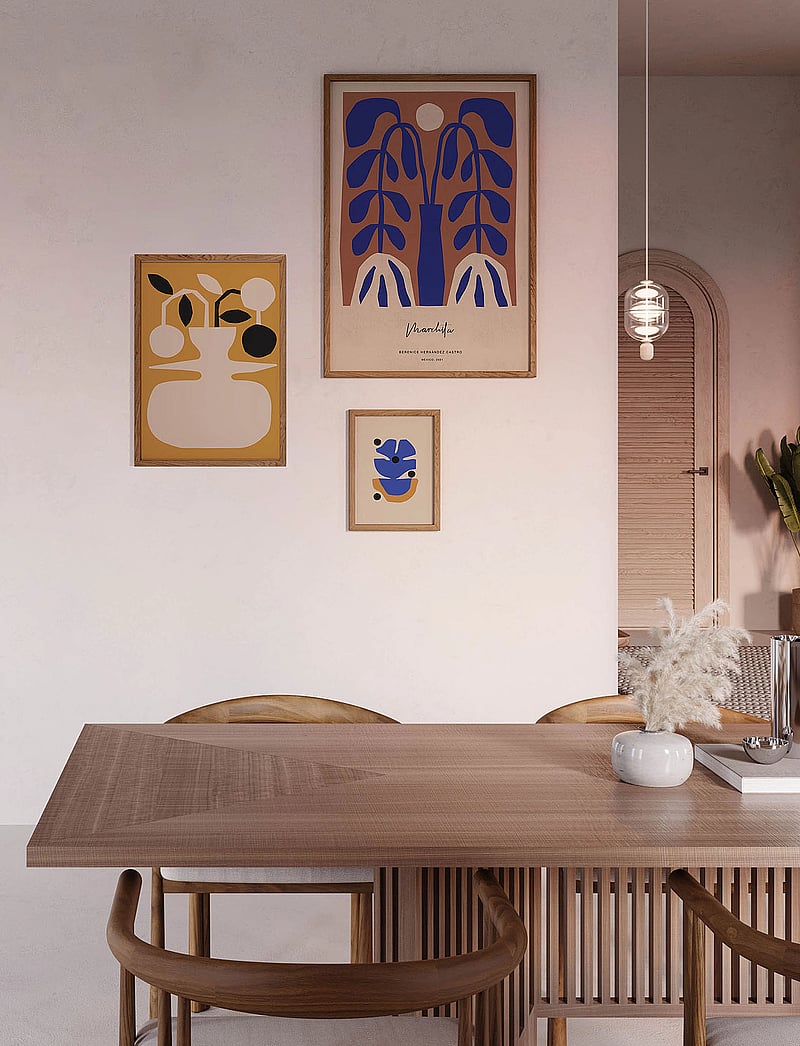 Paper Collective - Flor Azul - 70x100 - blue, beige, orange - 2