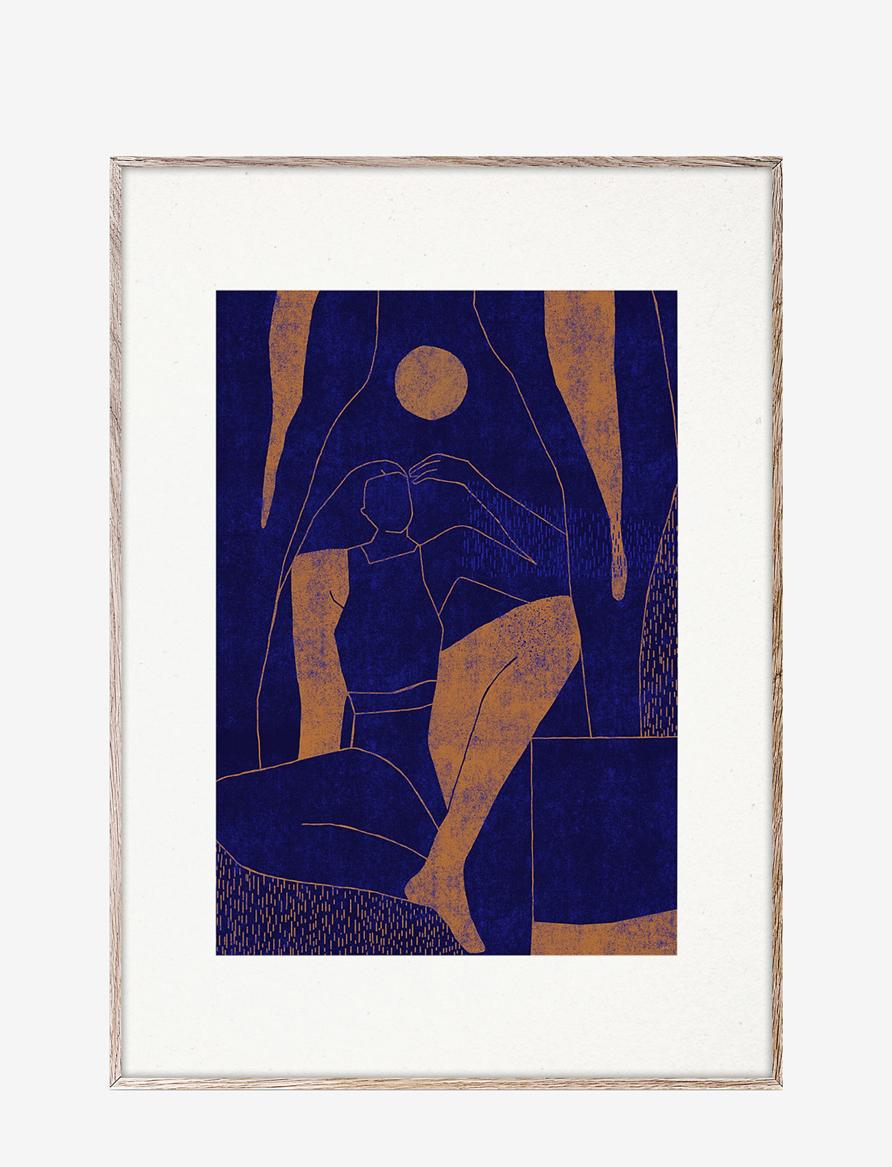 Paper Collective - Mujer y Calor 01 - 70x100 - blue, beige - 0