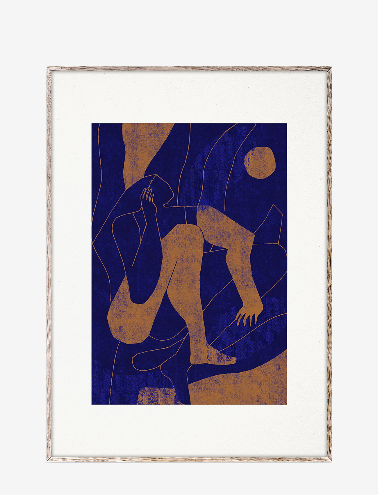 Paper Collective - Mujer y Calor 02 - 70x100 - blue, beige - 0