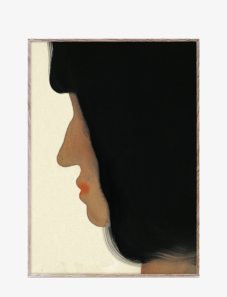 Paper Collective - The Black Hair - 70x100 - black, brown, beige - 0