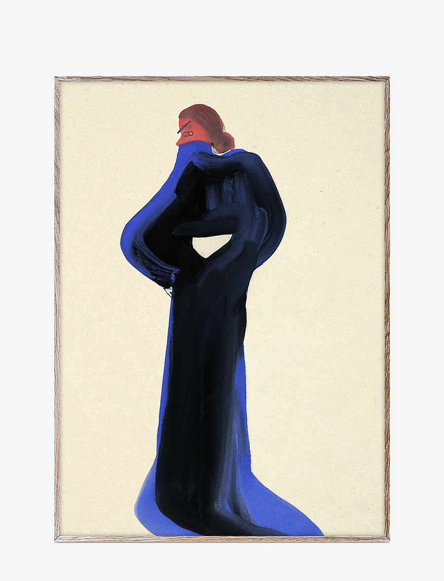 Paper Collective - Back of a Dress - 70x100 - blue, black - 0
