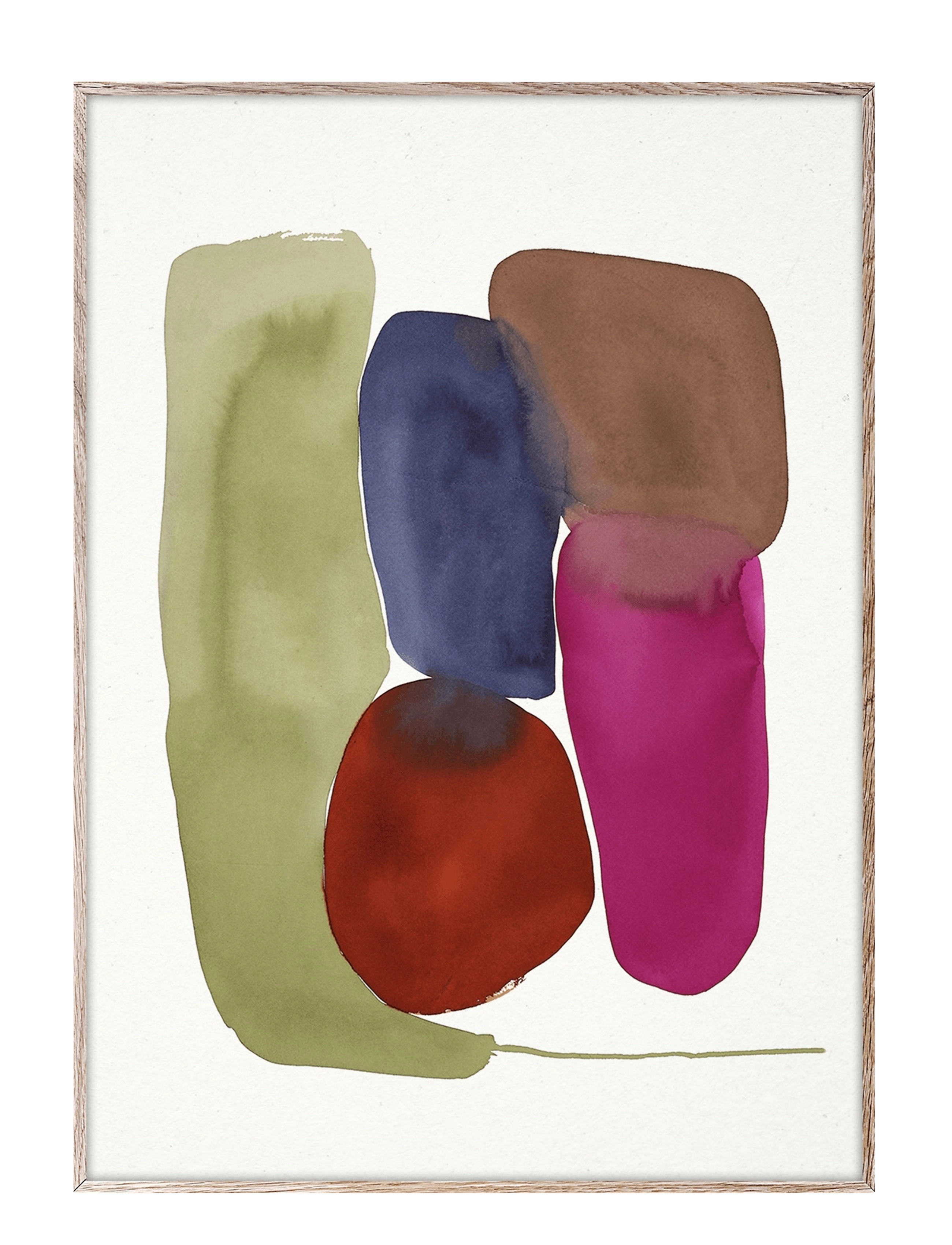 Paper Collective - Blemish 02 - 70x100 - green, blue, red, brown, pink - 0