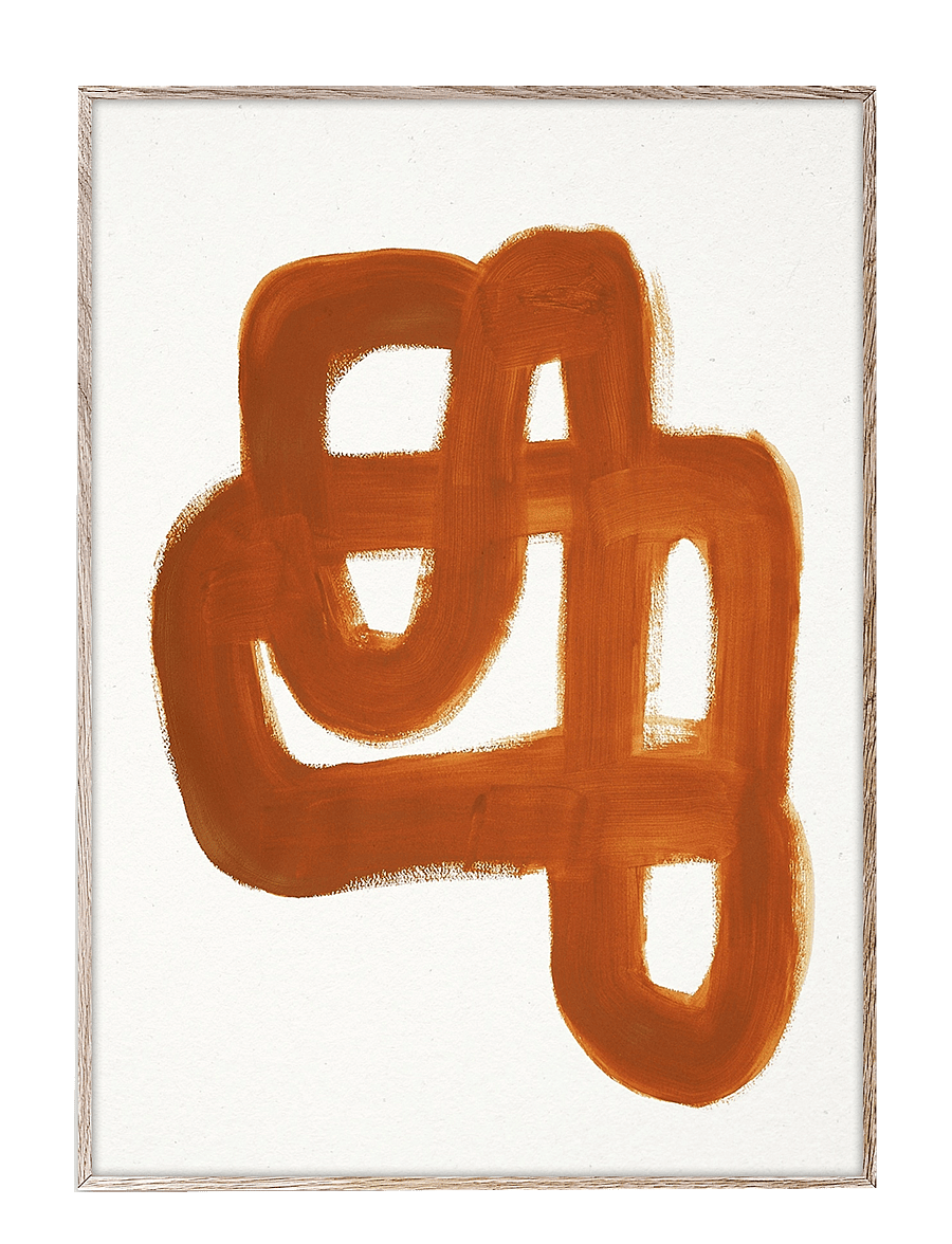Paper Collective - Orange Brush - 70x100 - orange, beige - 0