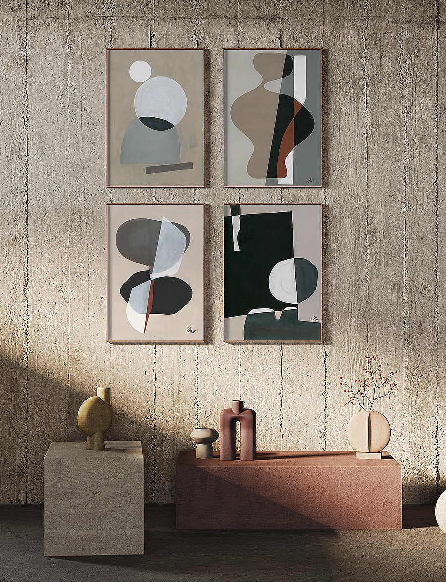 Paper Collective - La Femme 02 - 70x100 - black, sand, beige, grey, white - 2