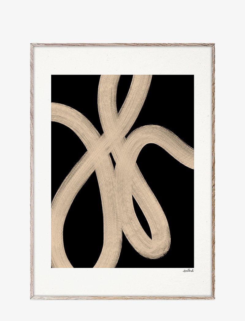 Paper Collective - Sand Lines - 70x100 - beige, sand, black - 0