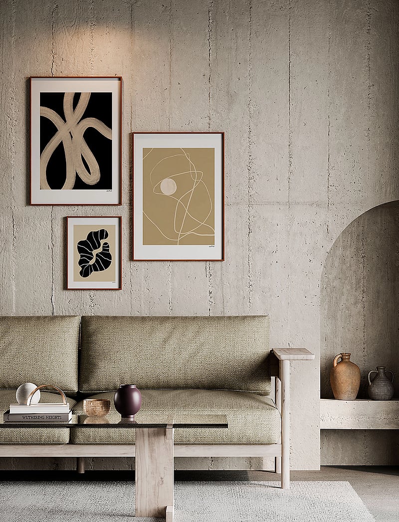 Paper Collective - Sand Lines - 70x100 - beige, sand, black - 2