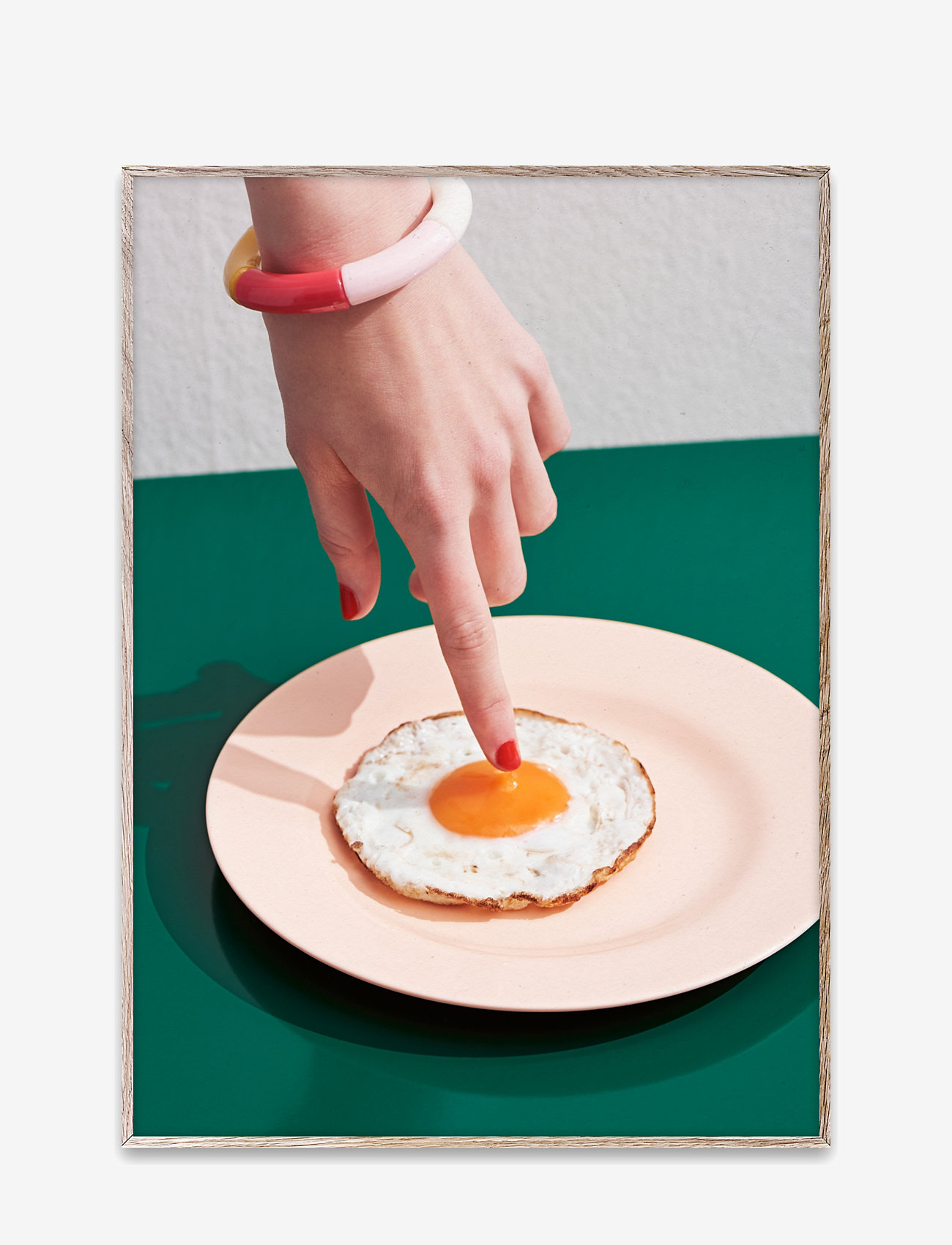 Paper Collective - Fried Egg - 70x100 - green, beige, pink, white, orange, red, grey - 0