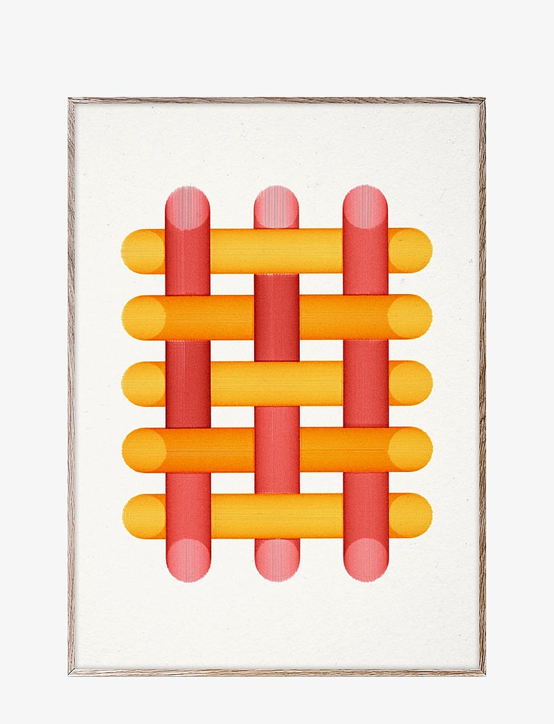 Paper Collective - The Weave - 70x100 - red, yellow - 0