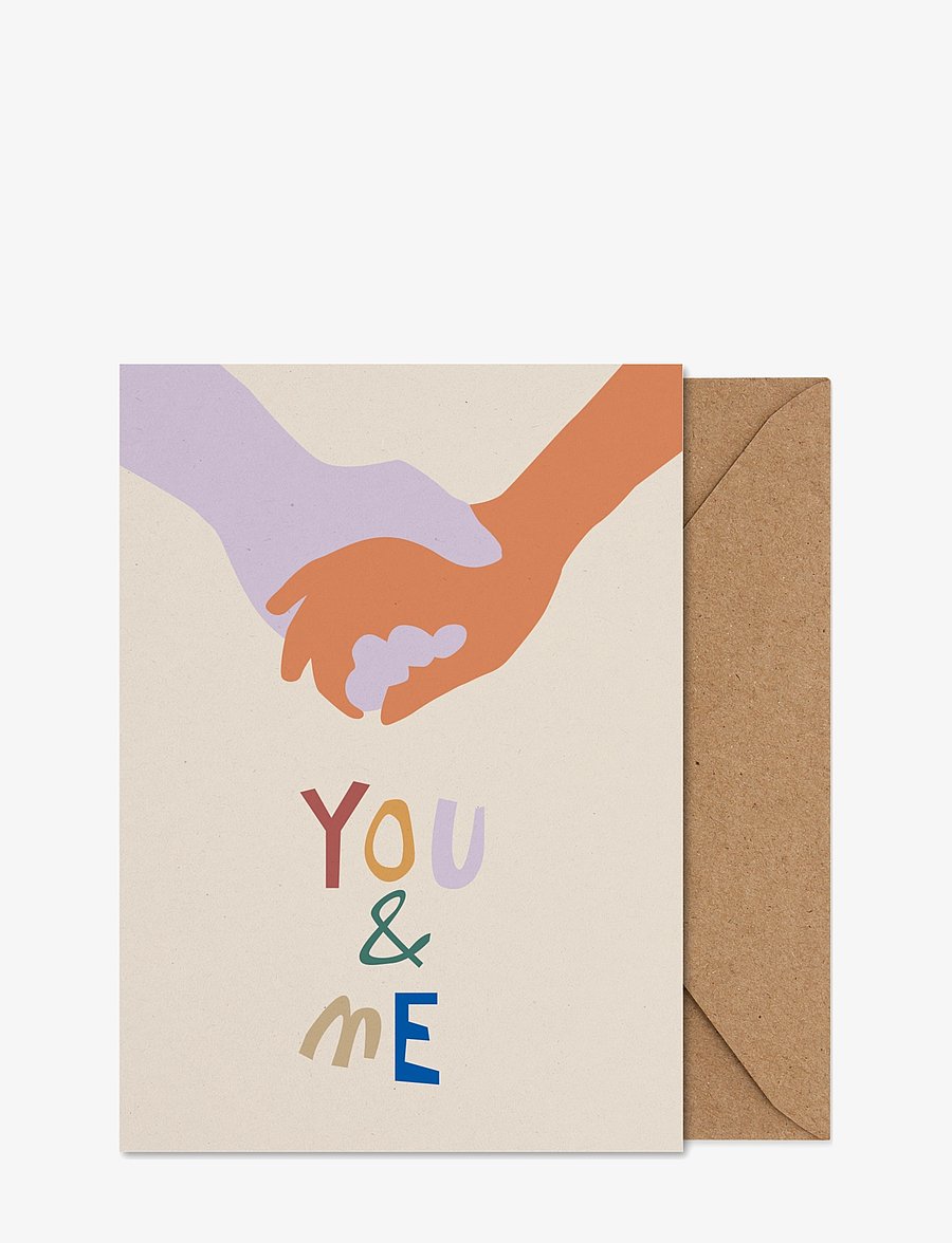 Paper Collective - You & Me - Folded A5 Art Card - multi-colour - 0