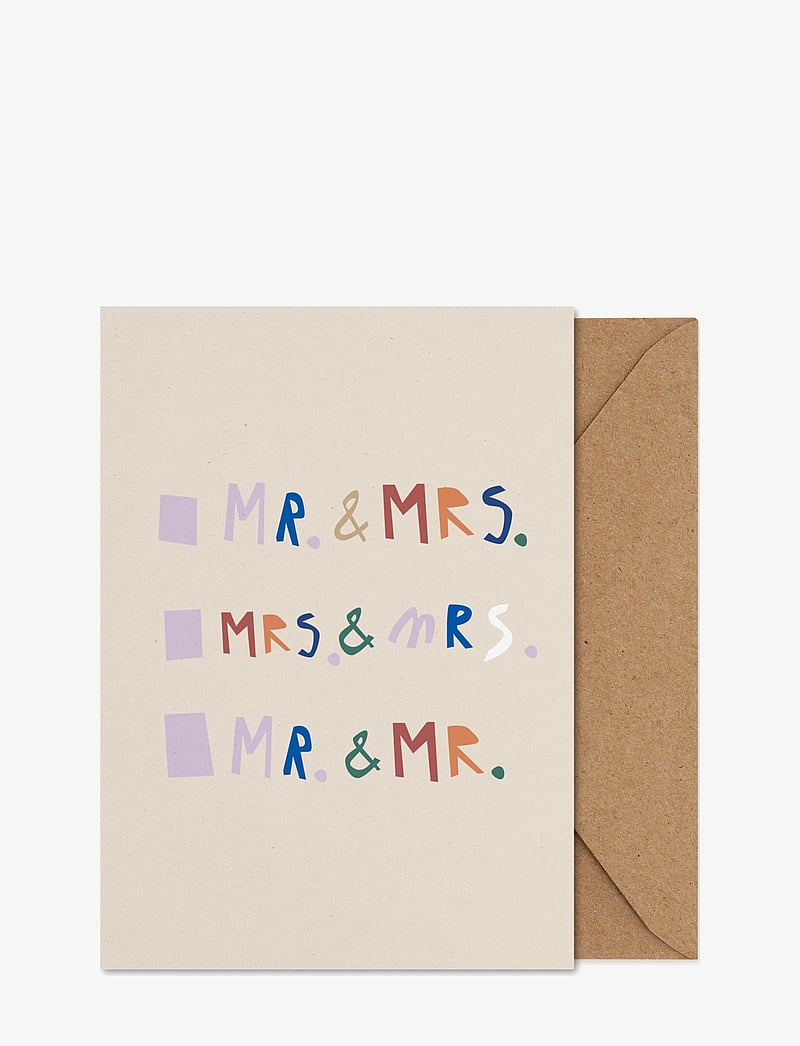 Paper Collective - Any Couple - Folded A5 Art Card - multi-colour - 0