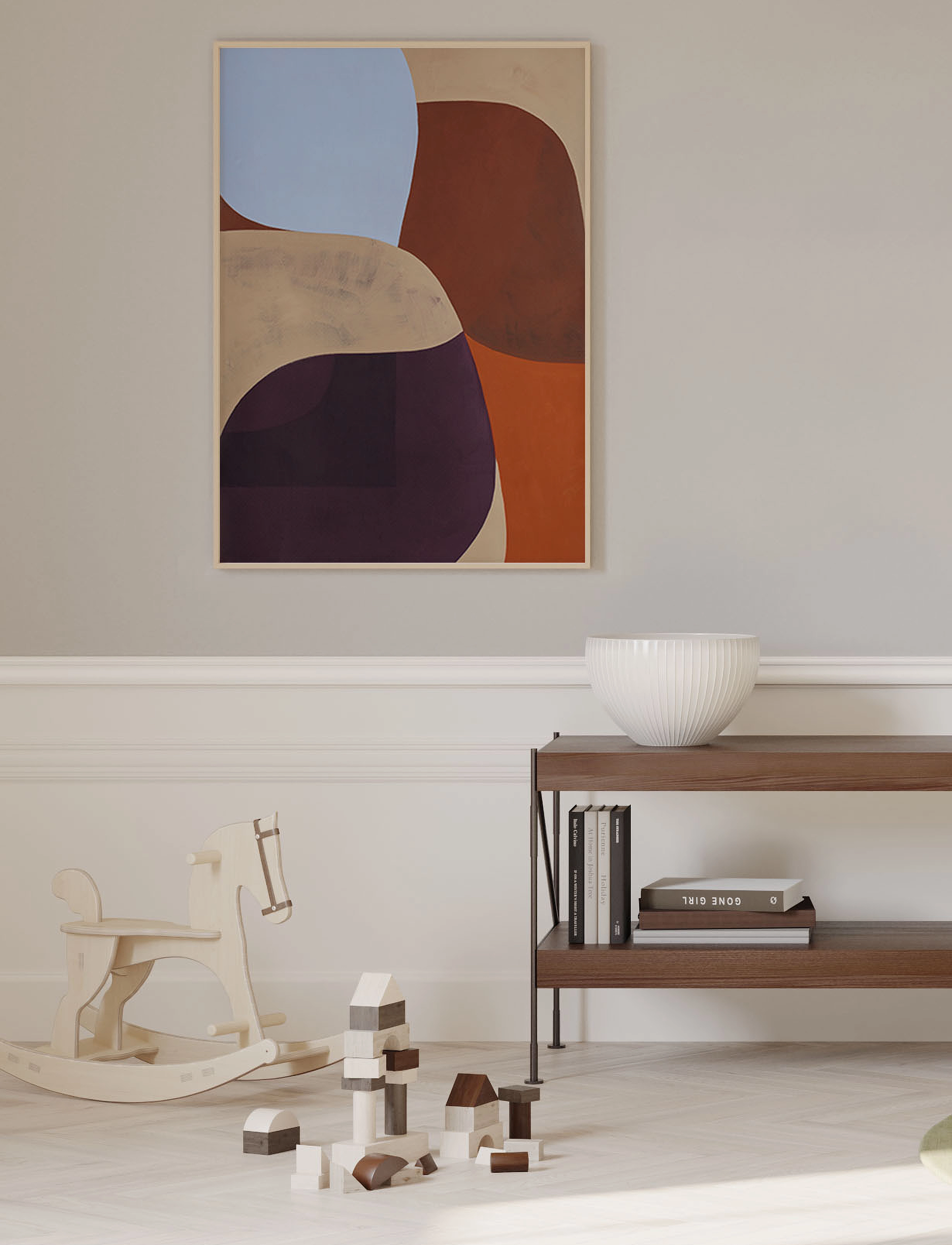 Paper Collective - Painted Shapes 02 - 30x40 - brown, beige, orange - 1
