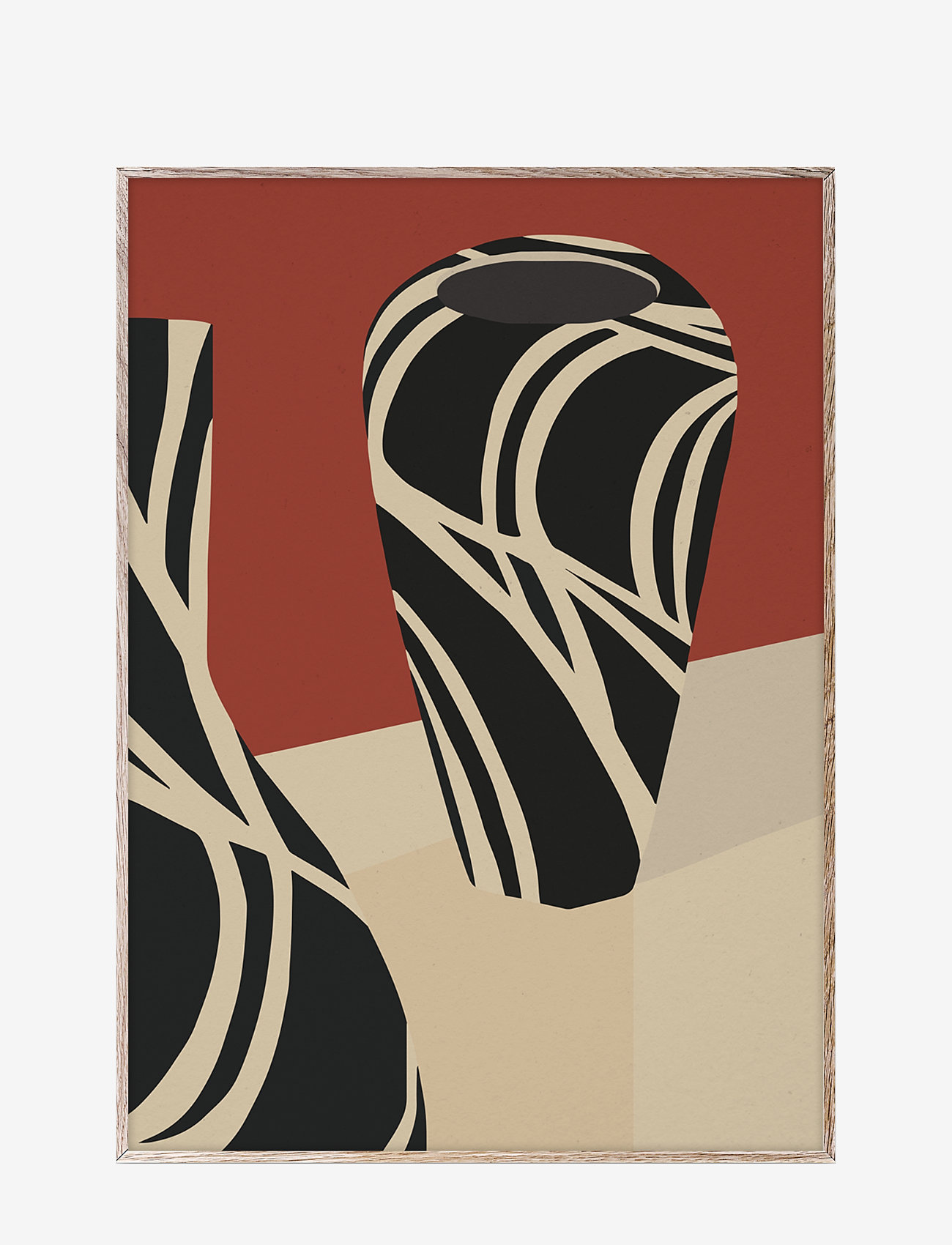 Paper Collective - Kyrr Vase I - 50x70 - beige, brown - 0