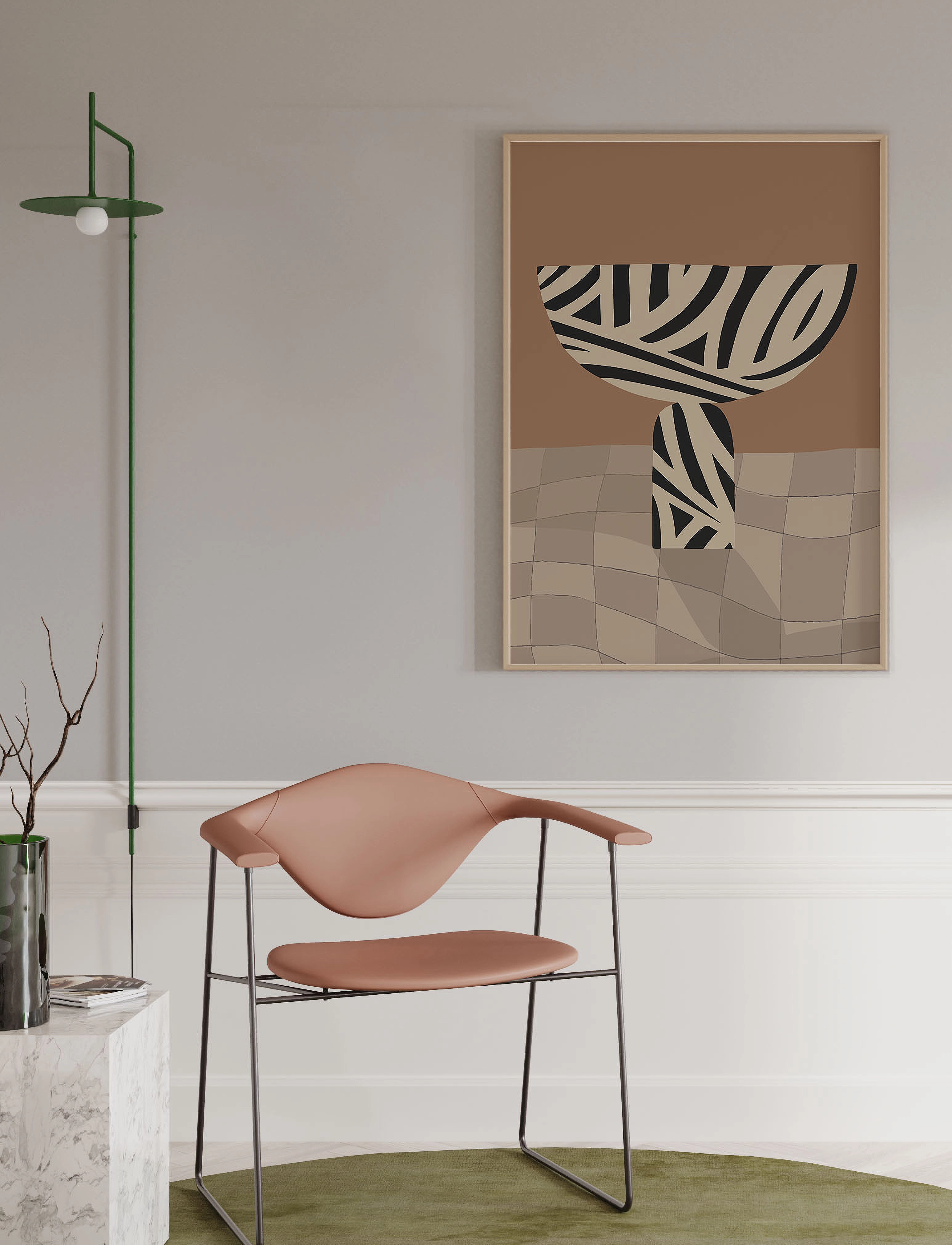 Paper Collective - Kyrr Vase II - 30x40 - beige, brown - 2