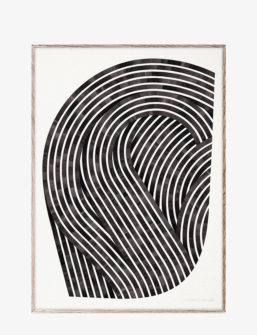 Paper Collective - Quantum Fields 01 - 30x40 - black, white - 0