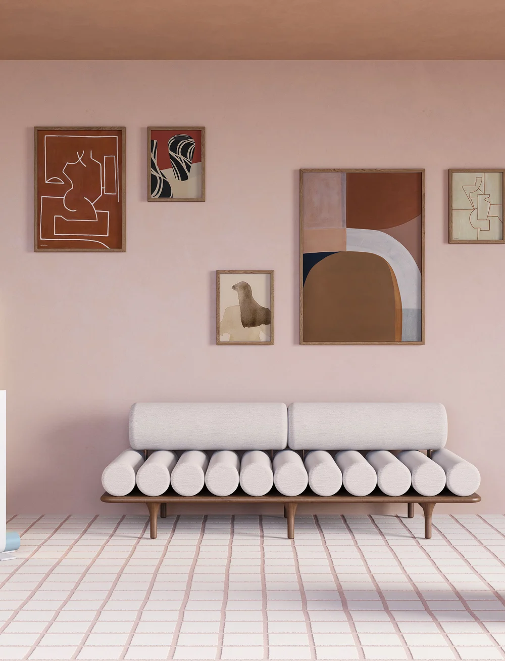 Paper Collective - Antic Ideal 02 - grafische muster - beige, brown - 1