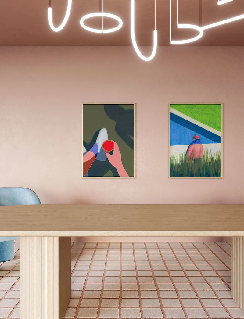 Paper Collective - Les Vacances 01 - ilustracje - green, red - 0