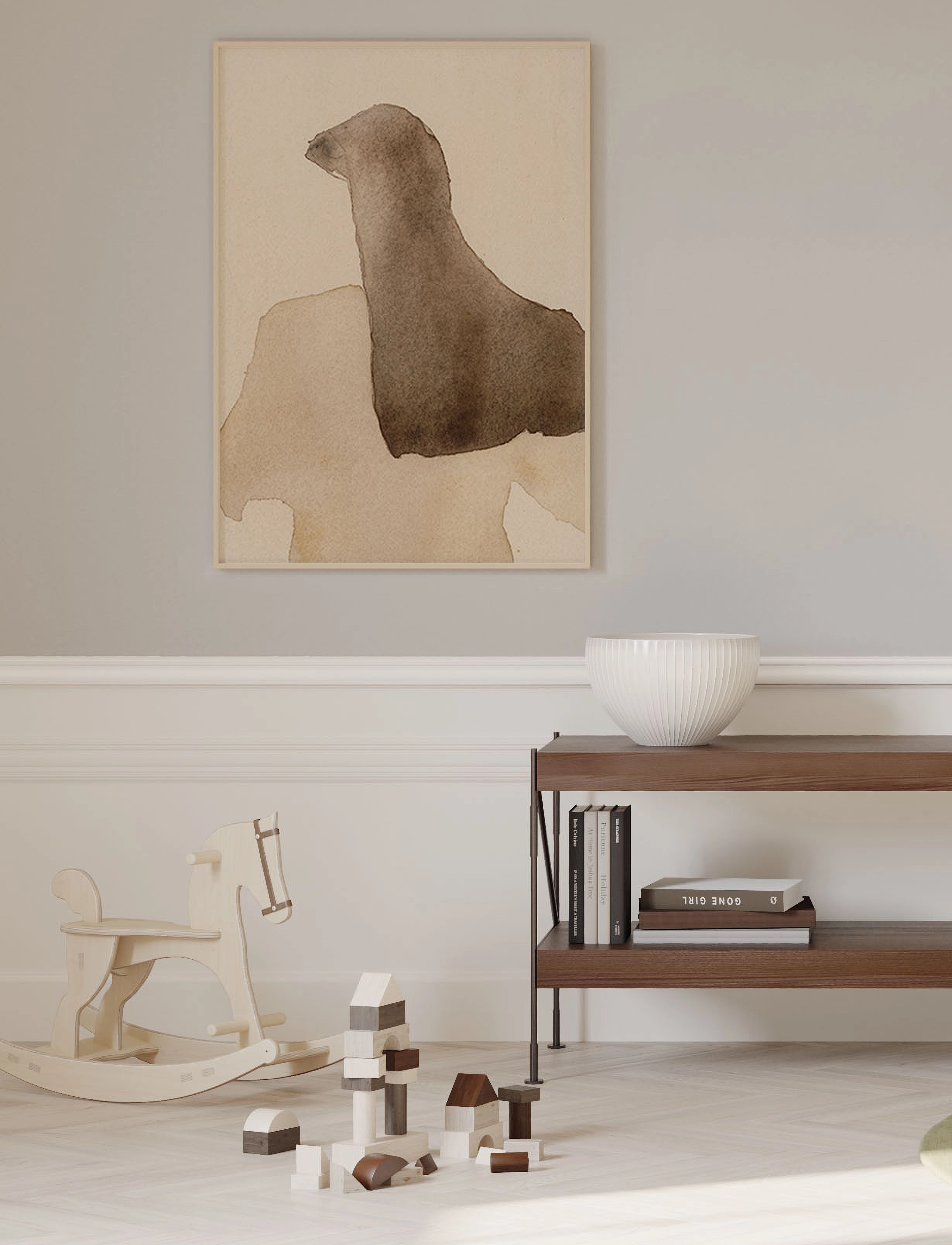 Paper Collective - Long Hair - 30x40 - beige, sand - 2