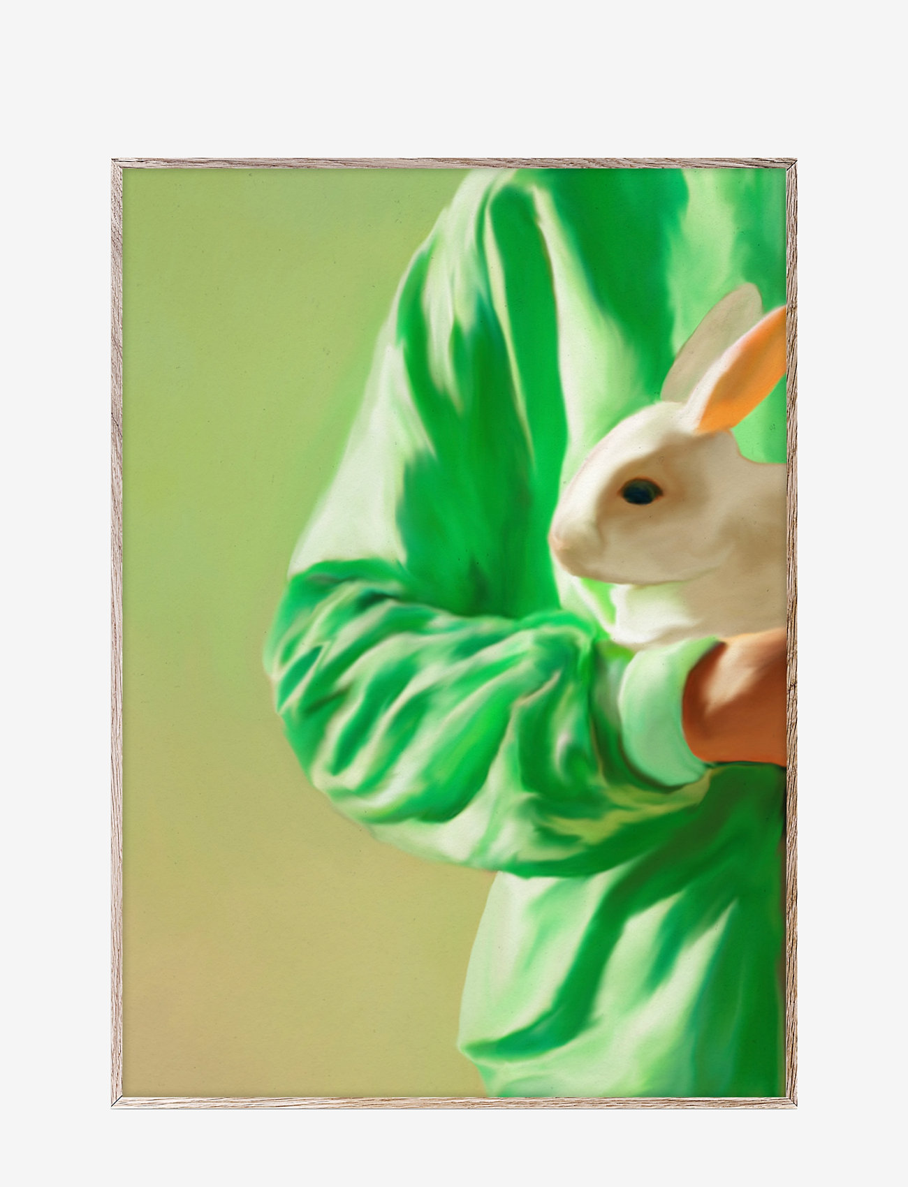 Paper Collective - White Rabbit - 70x100 - green, white - 0