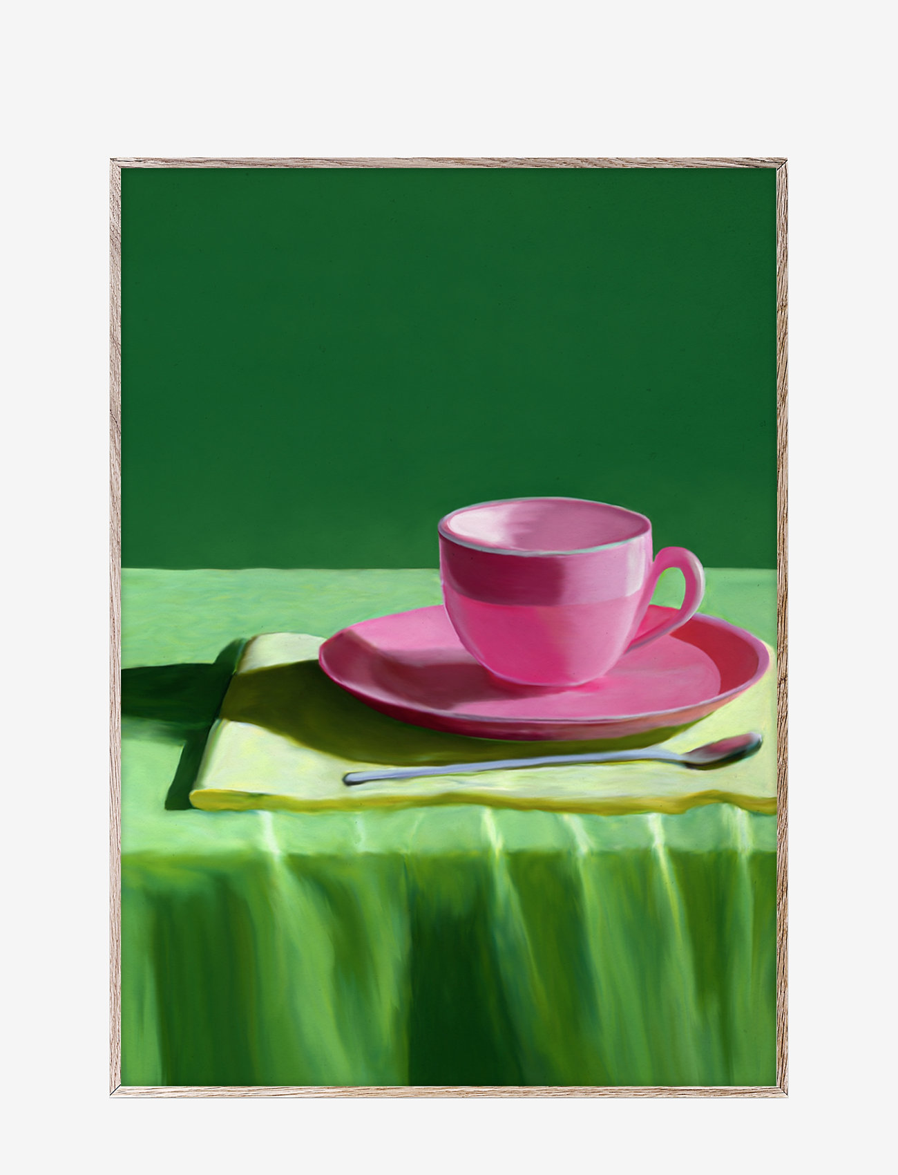 Paper Collective - Still Here - 30x40 - green, pink - 0