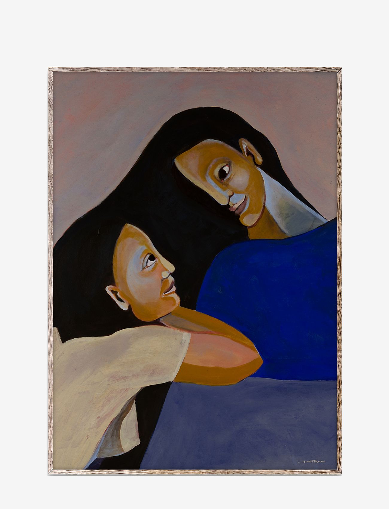 Paper Collective - Sisters II - blue, black, white - 0