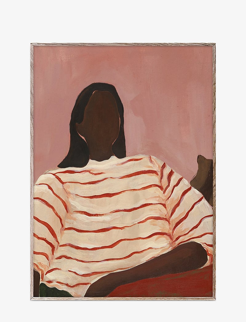 Paper Collective - Red Stripes - red, white, brown, black - 0