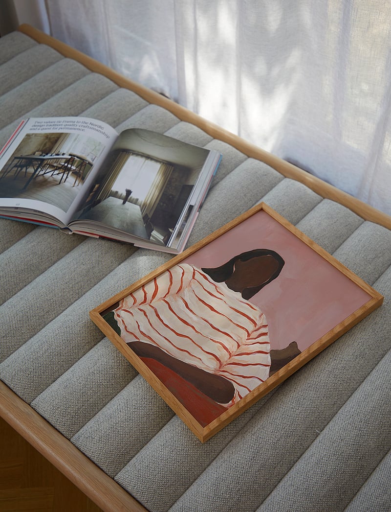 Paper Collective - Red Stripes - red, white, brown, black - 1