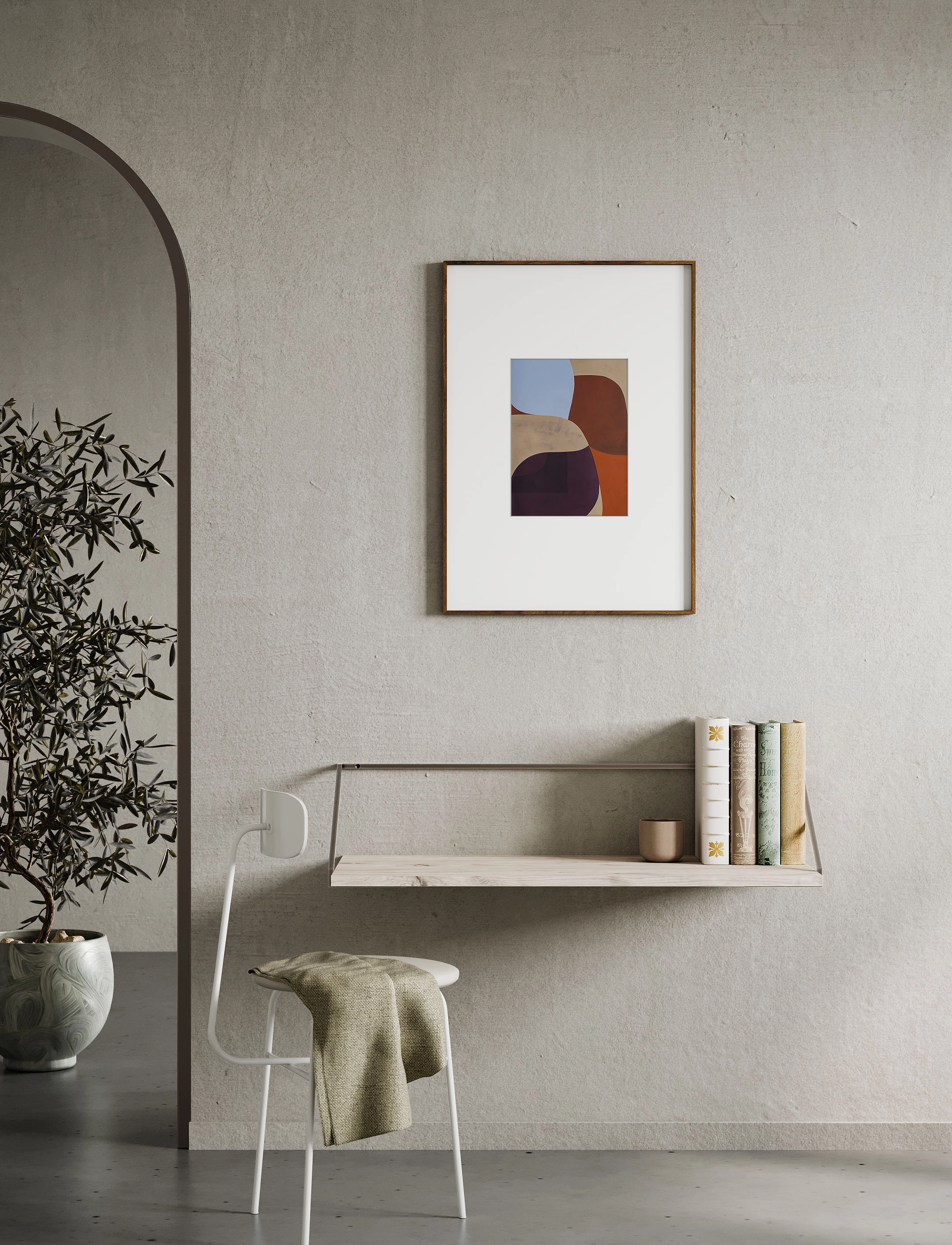 Paper Collective - Passepartout - White 50x70cm (opening for 30x40) - white - 3