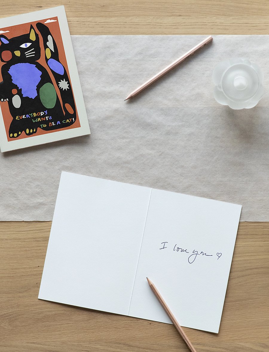 Paper Collective - Everybody wants to be a Cat - Folded A5 Art Card - multi-colour - 1