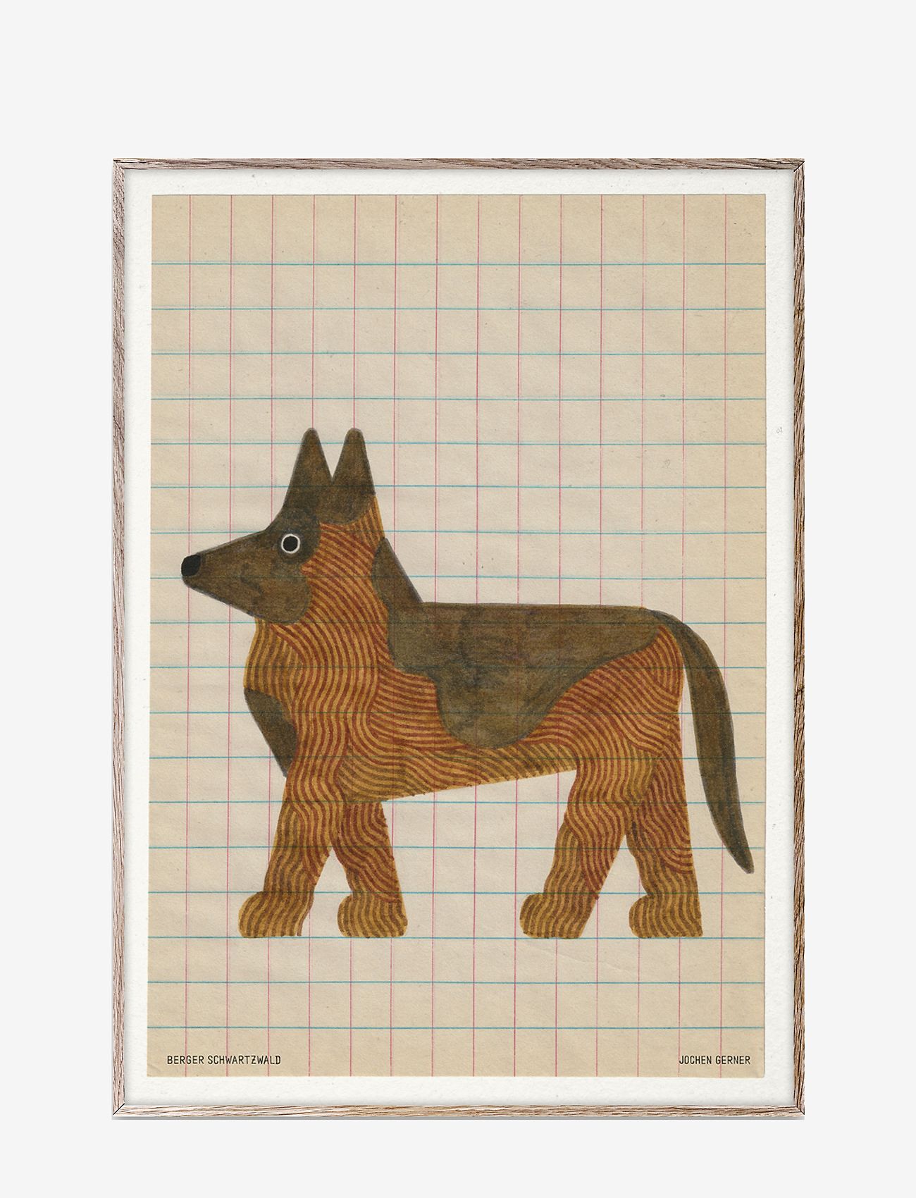 Paper Collective - Dog Sketch 01 - brown, beige - 0