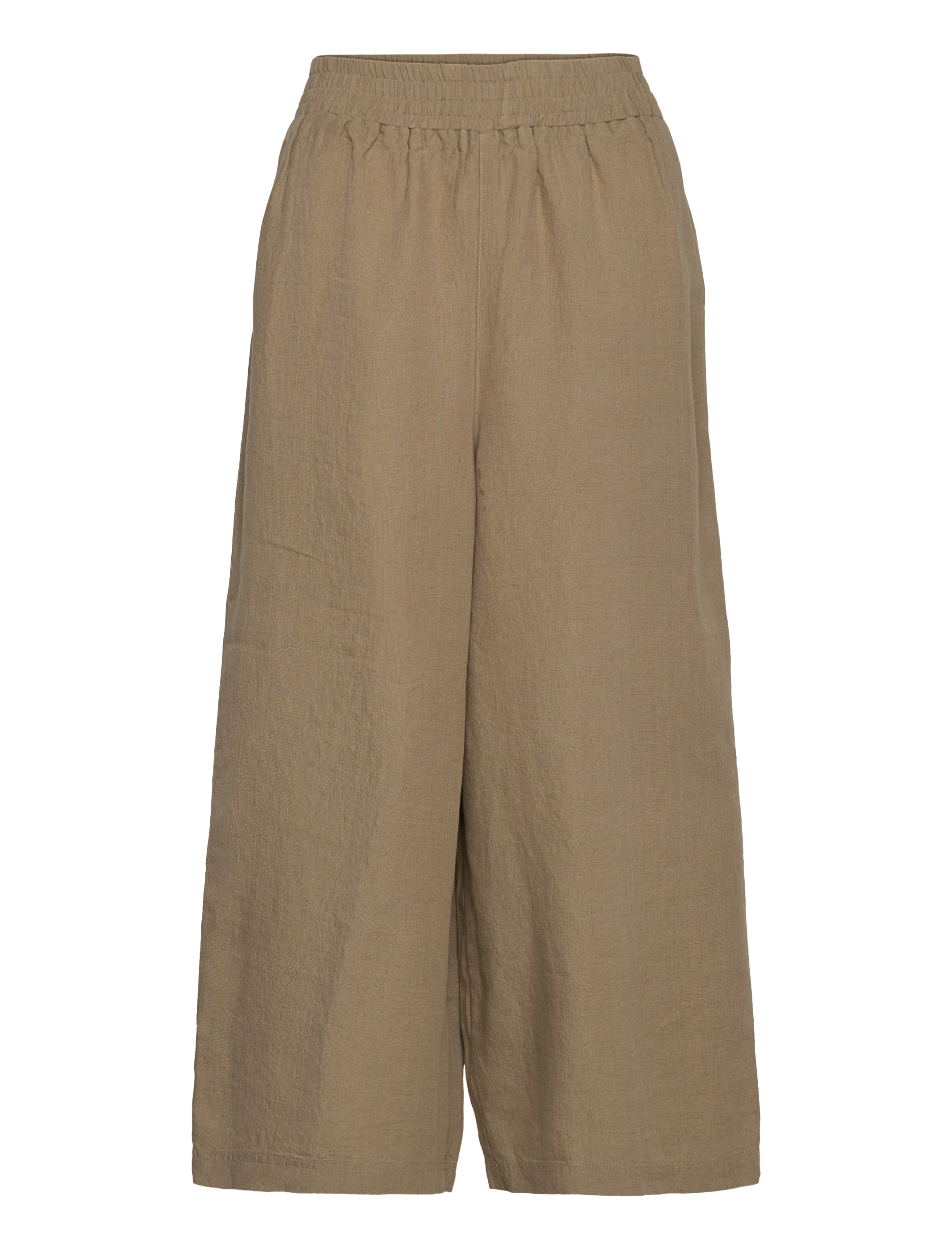 Papu - LINEN CULOTTES SOLID - golden green - 0