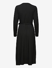 Papu - WRAP AROUND DRESS, Black - susiaučiamosios suknelės - black - 1