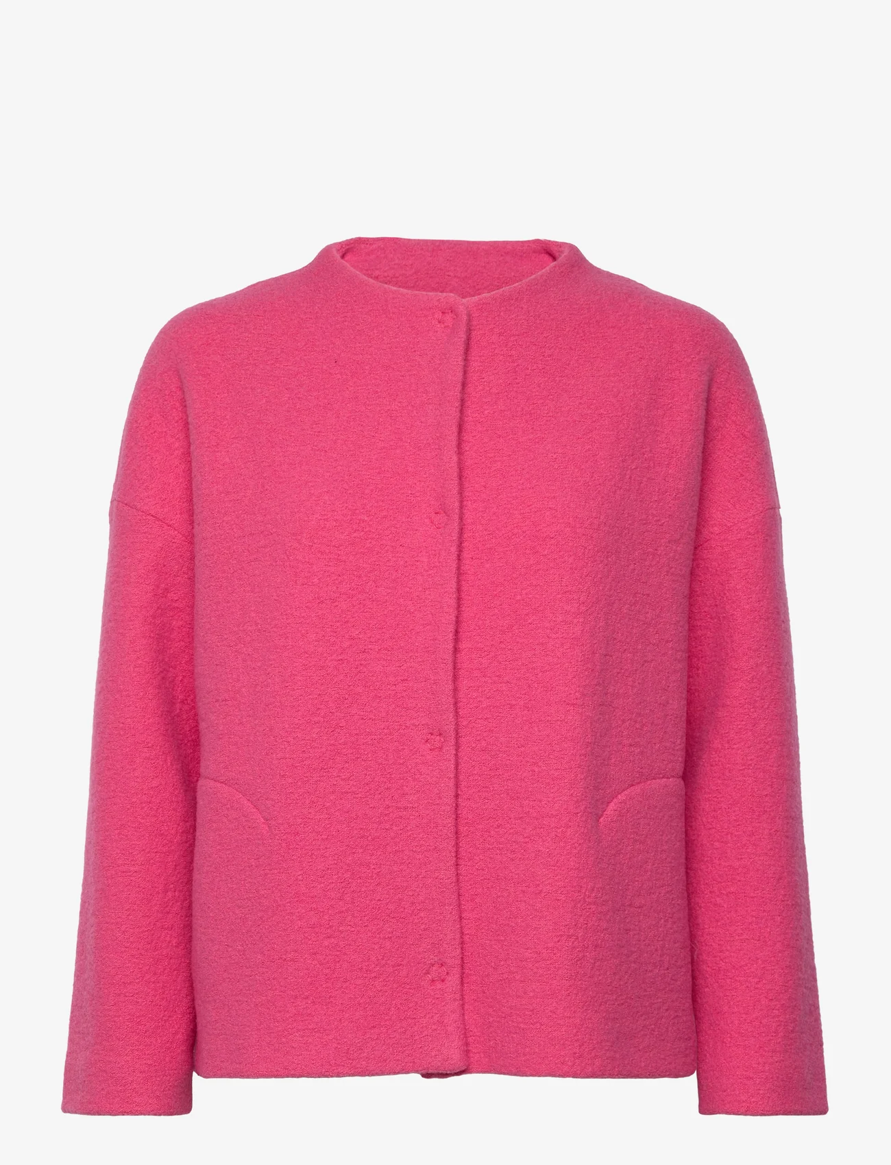 Papu - WOOL BLAZER, Flow Pink - vakarėlių drabužiai išparduotuvių kainomis - pink - 0