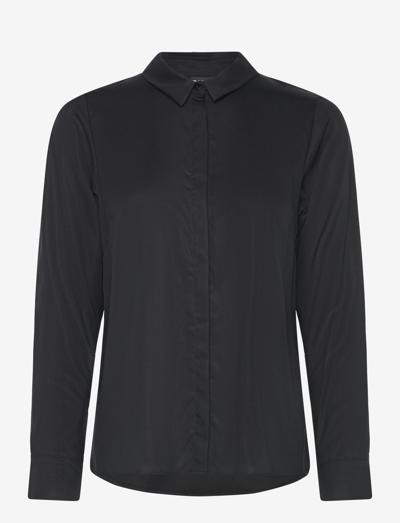 Papu - FITTED SHIRT, Solid - långärmade skjortor - black - 0