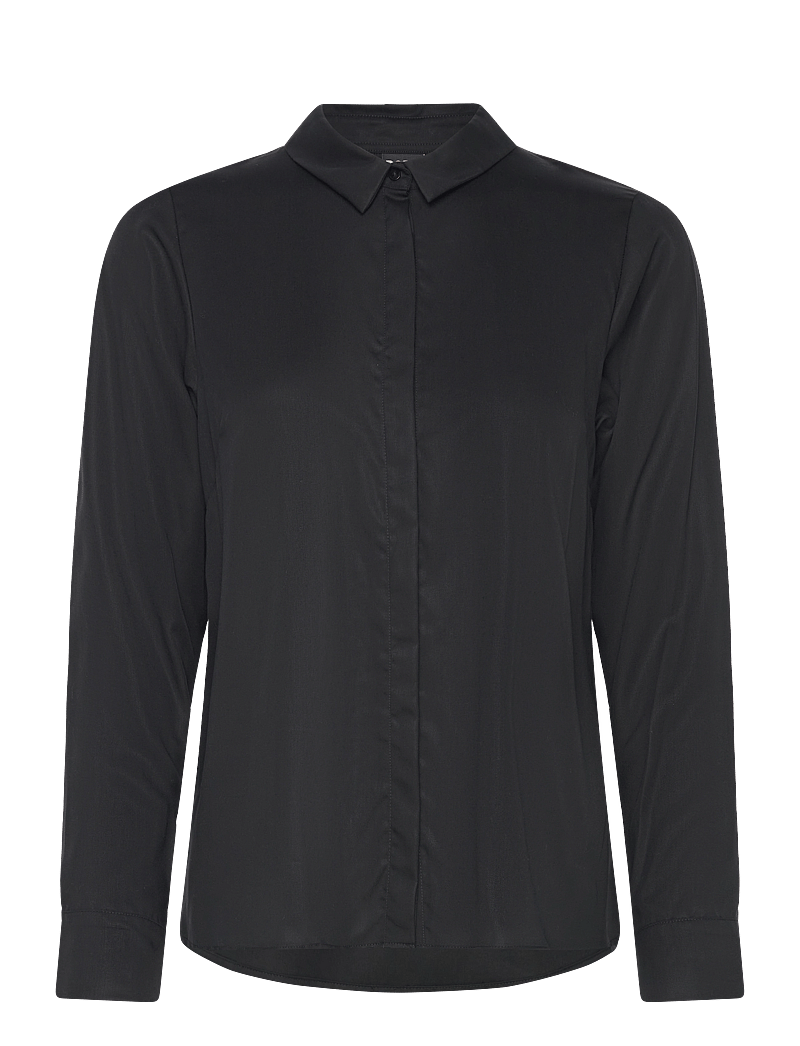 Papu - FITTED SHIRT, Solid - långärmade skjortor - black - 0
