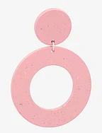 CIRCLE EARRINGS No.1, Cherry Blossom - PINK