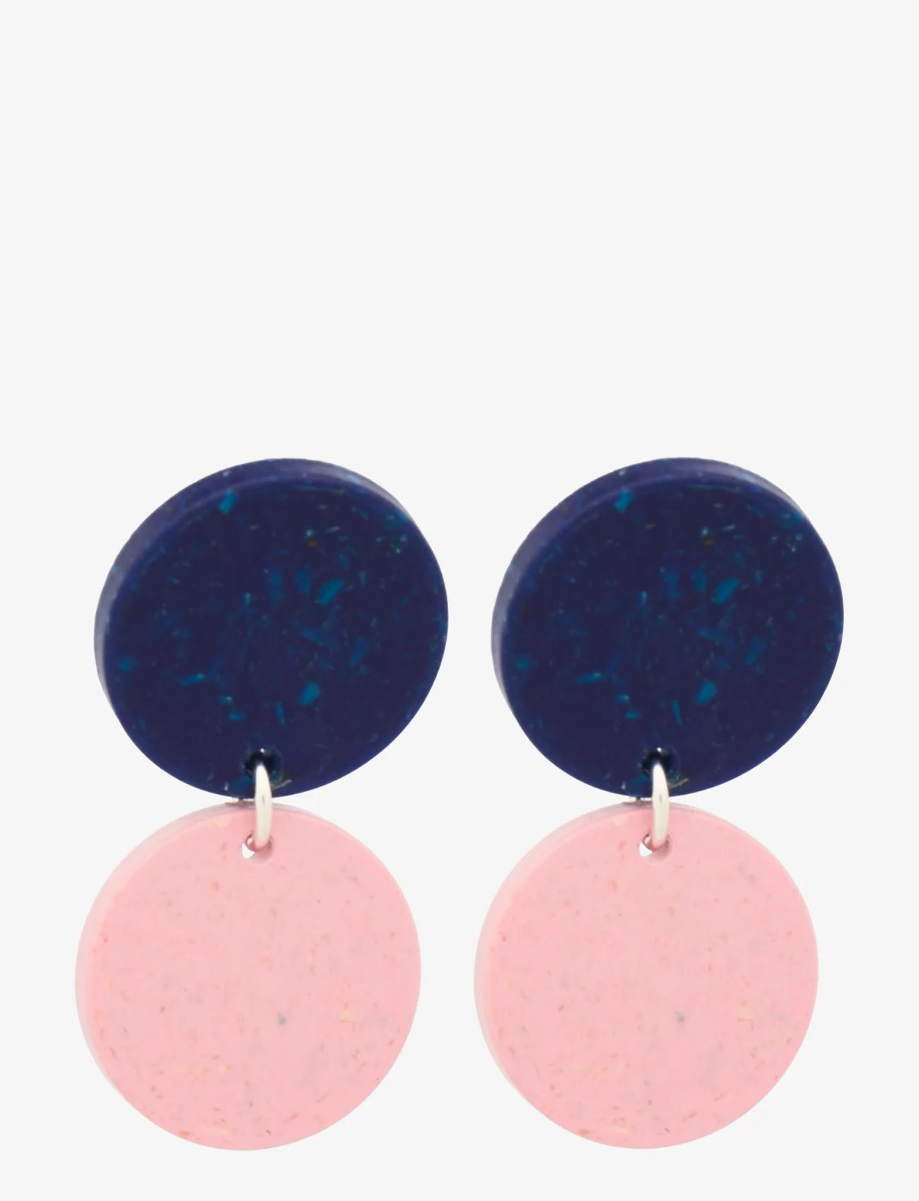 Papu - DOTS EARRINGS No.2, Sweet Blueberry/Cherry Blossom - oorhangers - multicolor - 0