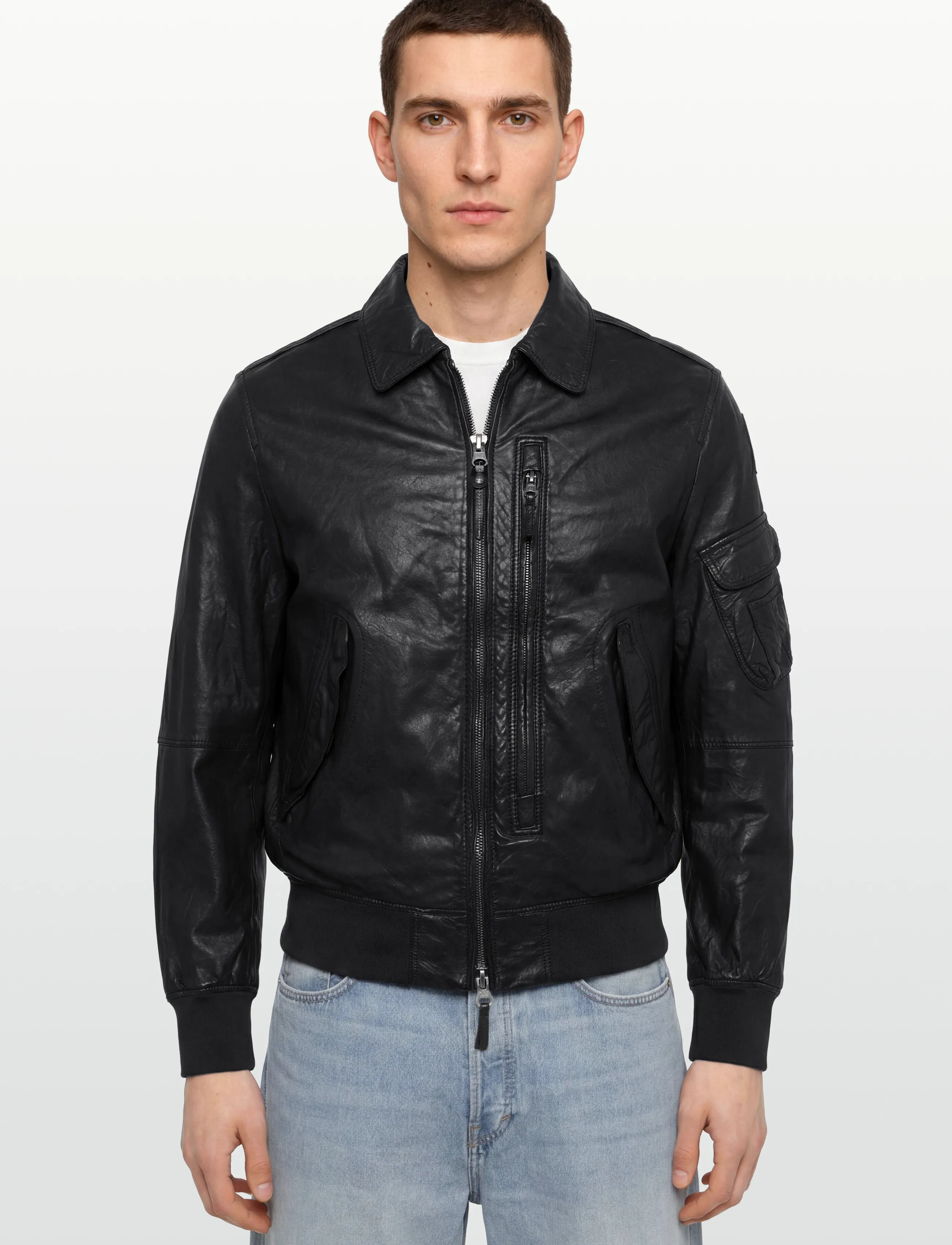 Parajumpers - Brigadier Leather Jacket - grey - 3